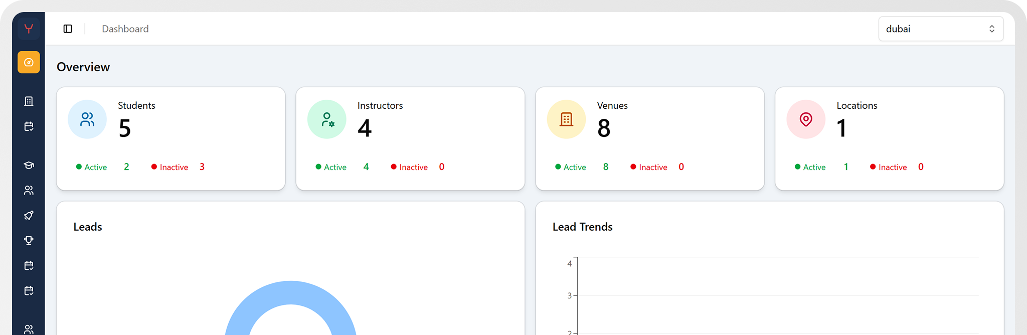 Sportzy dashboard preview