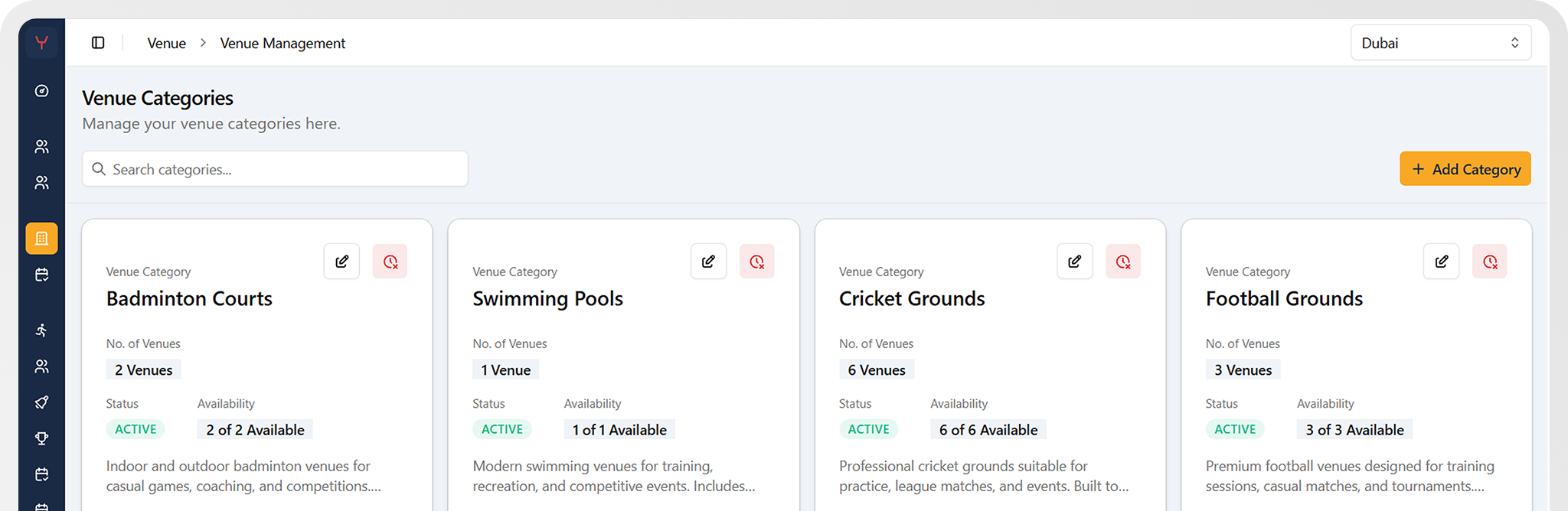 Sportzy dashboard preview
